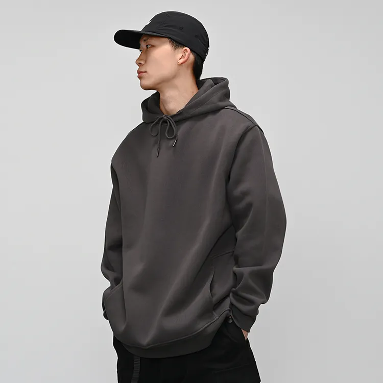 BBOY重磅纯色帽衫 街舞嘻哈净色长袖连帽卫衣 hiphop说唱滑板 潮