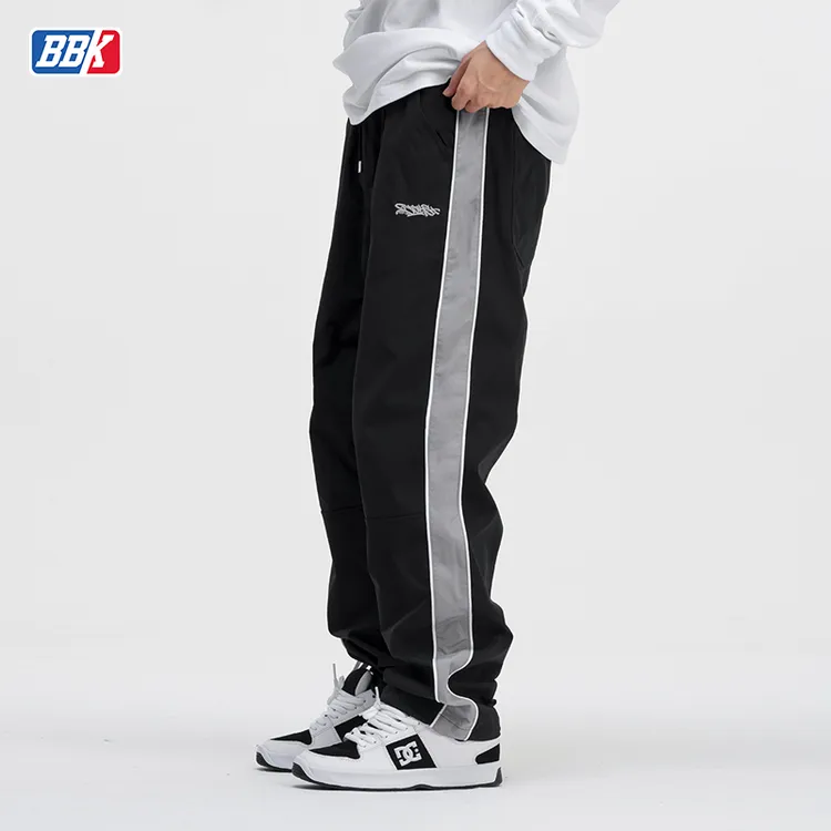 BBK 宽松休闲运动裤 街头户外拼接长裤BBOY街舞练舞裤嘻哈 滑板裤