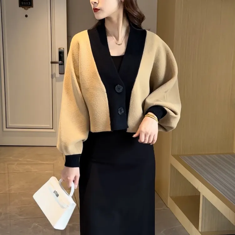 2025秋冬新款法式小香风呢料洋气显瘦外套上衣女H5