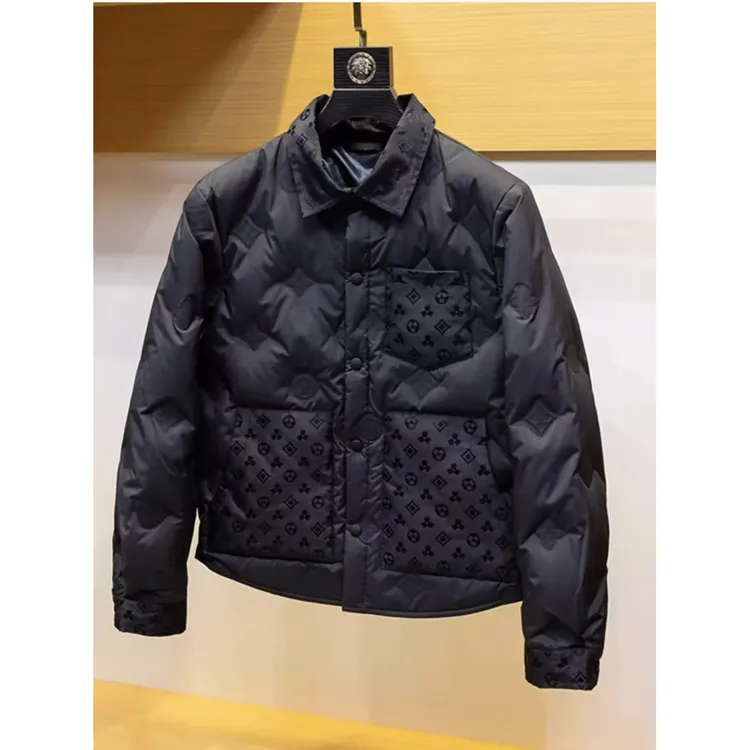 高品质2024新款衬衫式潮牌外套冬季加厚保暖男士棉服棉衣