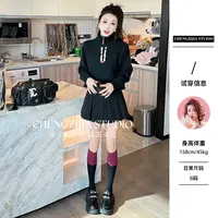 【裴诗婷】橙子·studio 【彩色饼干】MY0682半高领拉链彩色扣毛衣