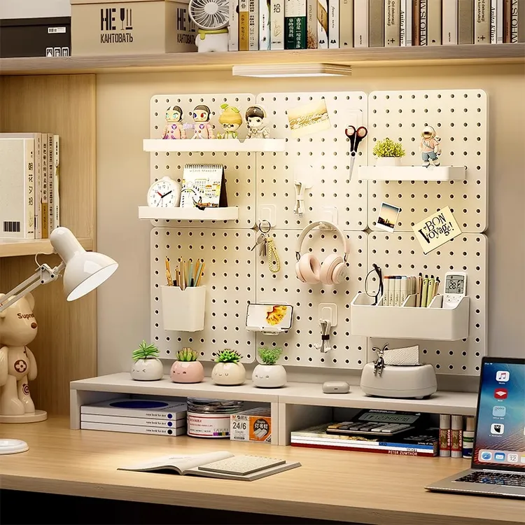 奇喵免打孔洞洞板配件diy装饰挂钩置物架玄关整理收纳洞洞板好物