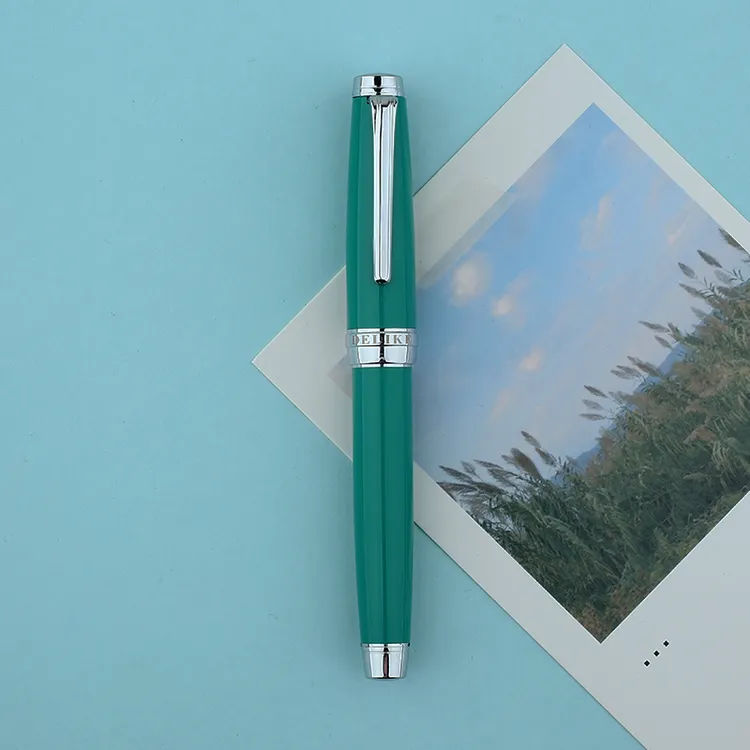 新月3经典钢笔金属烤漆特细小美工尖学生练字礼品墨水墨囊两用