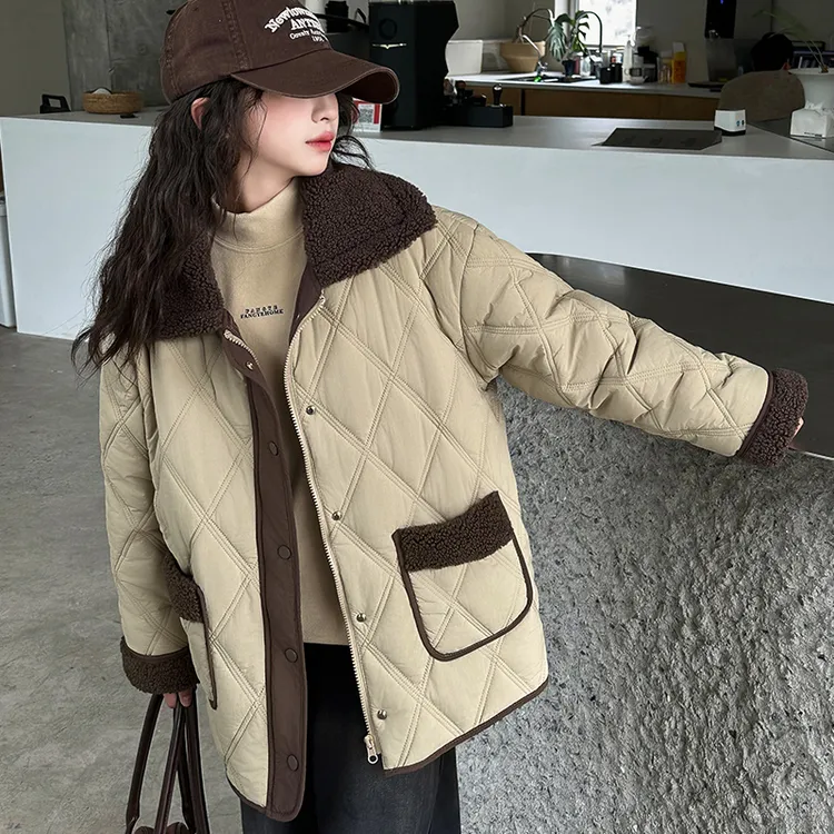 女童棉服冬装2024新款洋气儿童加厚外套冬季中大童韩版棉衣6-12岁