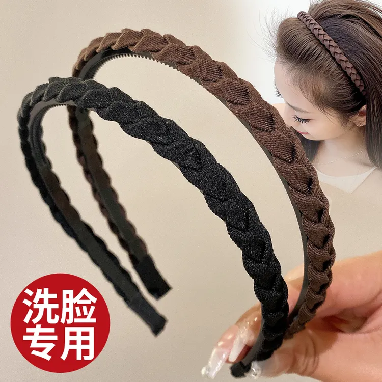 婉之恋发箍女简约百搭成人洗脸专用头箍防滑韩版带齿发卡压发圈新