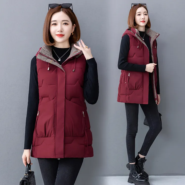 大码女士棉马甲加肥加大200斤胖人秋冬棉服女款爆款2024新款大码