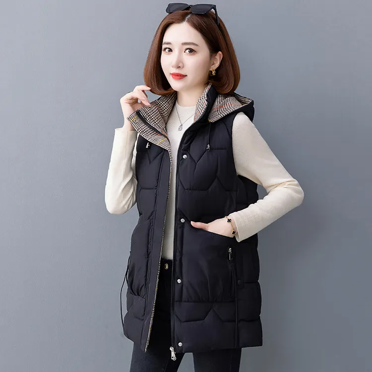 加肥加大码秋冬装棉马甲胖妈妈外穿马夹中老年女士220斤棉服背心
