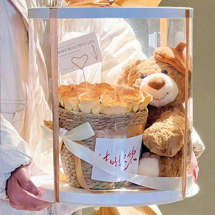 生日礼物送女生送闺蜜小熊玩偶花束订婚中高考加油开学情人节礼物