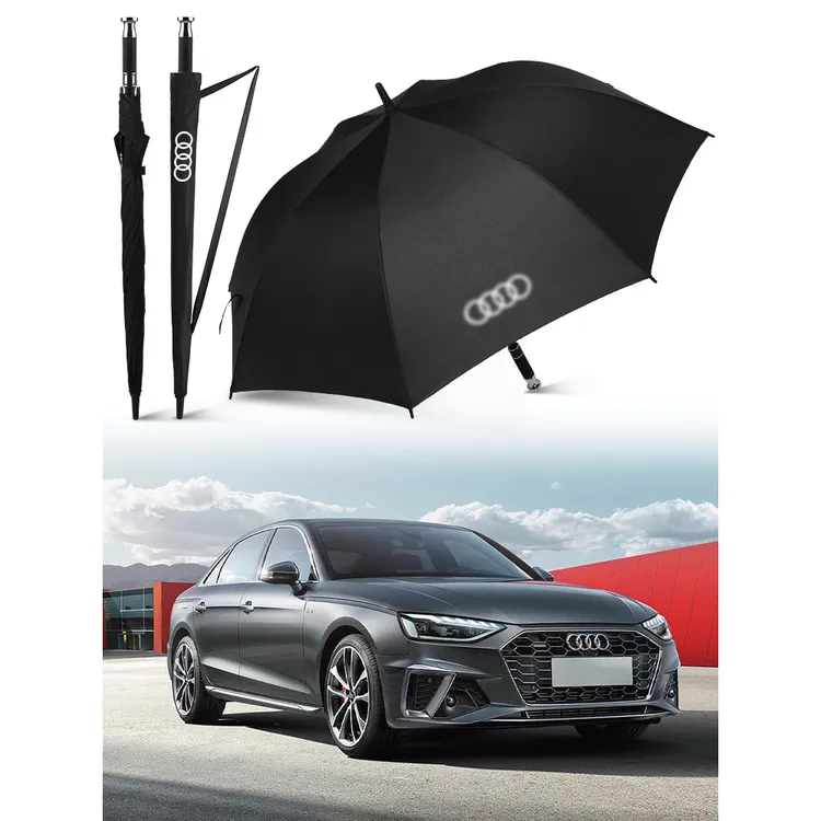 奥迪A6L车载长柄专用雨伞A4L/Q5L/Q3/A8L/Q7高档原厂4S定制礼品伞