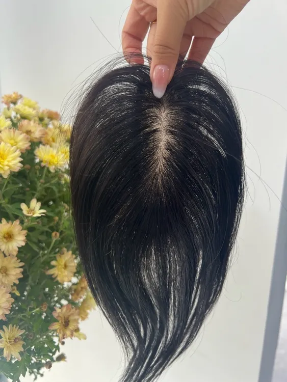 小面积 专业遮盖头缝款 仿真头皮双递针工艺补发片