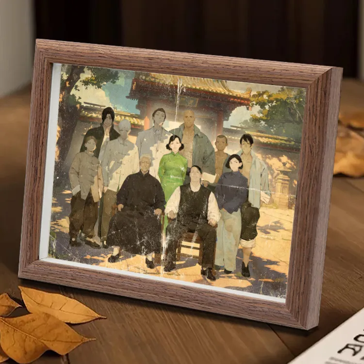 十一人大合影照片+相框