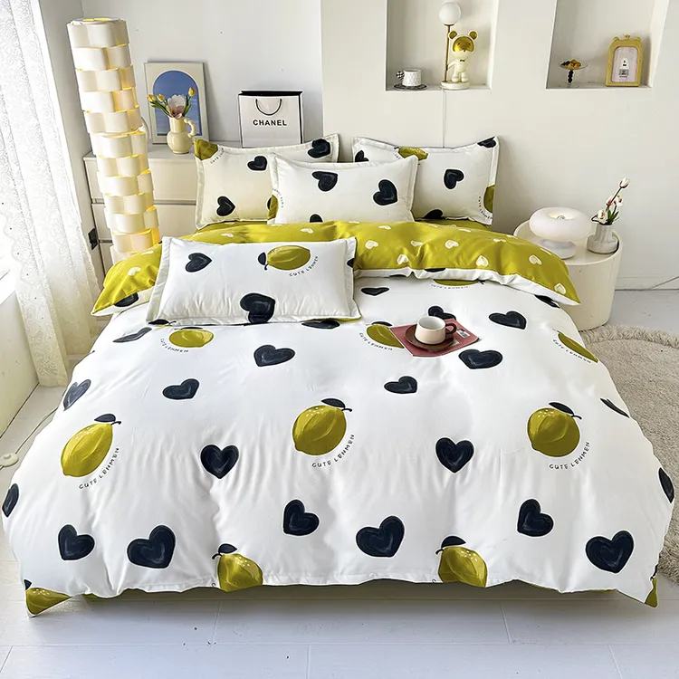 A类母婴级新疆棉加厚磨毛四季款四件套简约四件套斜纹棉四季通用