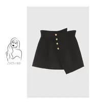 多肉宝贝【有安全裤内衬】毛呢半裙女胖mm高腰显瘦半裙2407B3094