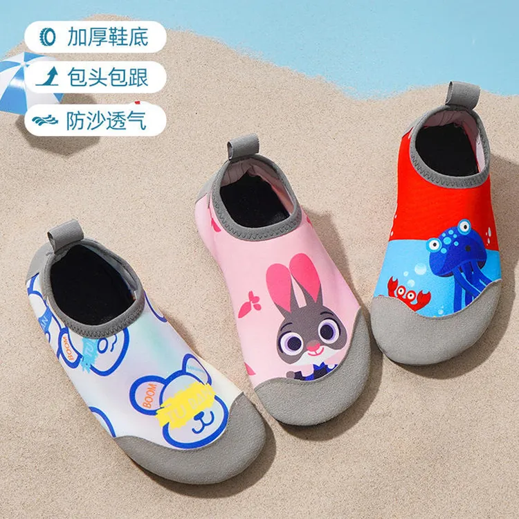 儿童沙滩鞋袜男女潜水鞋浮潜涉水溯溪鞋速干防滑防割赤足游泳鞋