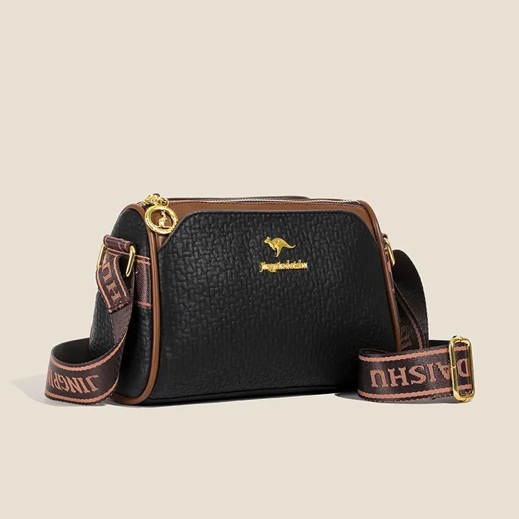 2025真皮包包时尚百搭女士小众潮流单肩肩包休闲黑色春夏简约斜跨