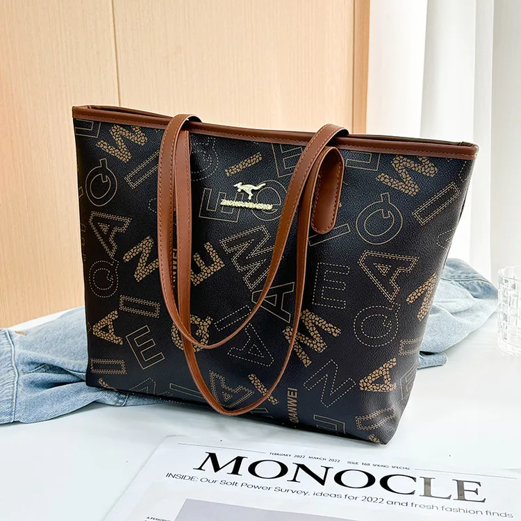 时尚百搭托特包简约通勤单肩ol肩包轻奢休闲女士大容量包包大包包