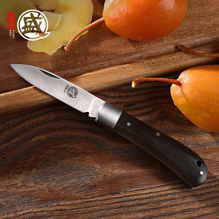 三本盛家用水果刀户外锋利工具折叠刀削皮不锈钢多功能水果刀便携