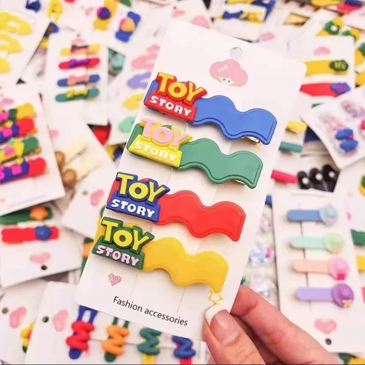 儿童新款高颜值甜美少女发夹可爱韩版网红卡通刘海夹混装