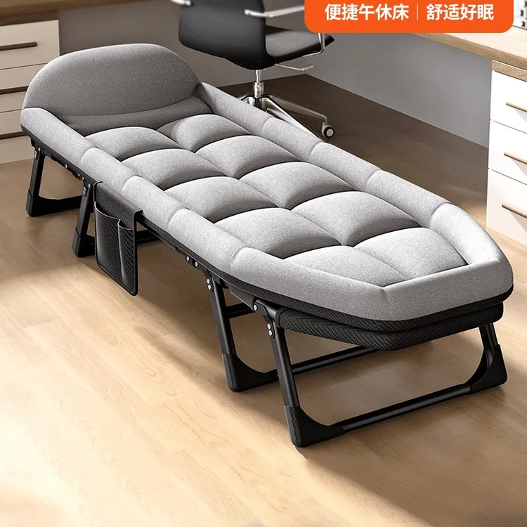 春秋款午休折叠床办公室单人躺椅神器简易便携医院陪护行军午睡床