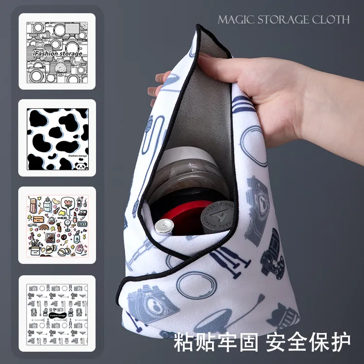 百贴布收纳相机ipad内胆包自粘魔术布百折布微单单反镜头包相机包