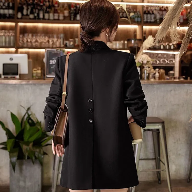 西装外套女2025春秋新款韩版宽松网红小个子女装西服流行港风上衣