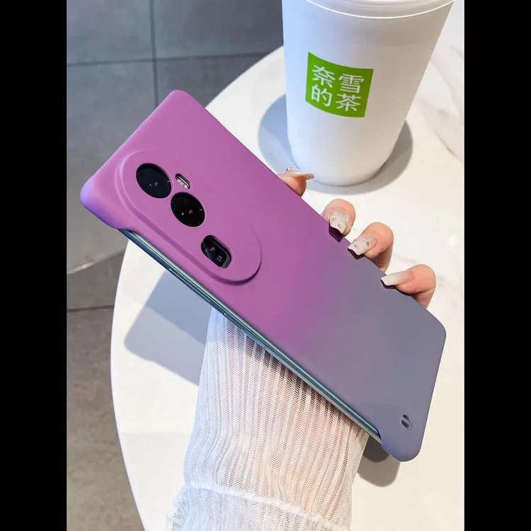 渐变双色磨砂适用OPPO Reno11Pro手机壳防摔超薄高级保护套