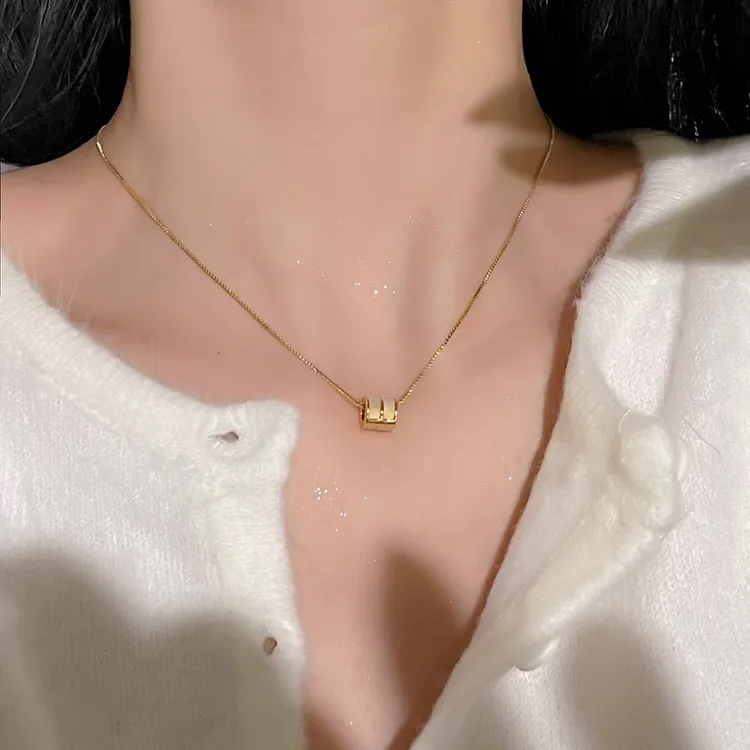 铜合金项链 十里间【转运路路通】简约气质百搭项链锁骨链