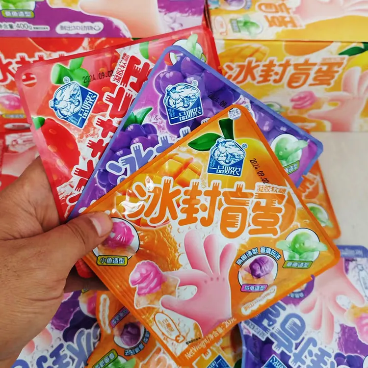 一品奶农冰封盲蛋创意造型软糖草莓味葡萄味芒果味剥皮软糖20g/袋