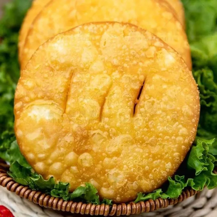 老式油饼油香油炸饼子馍馍甘肃特产地方特色小吃主食早餐锅盔油馍