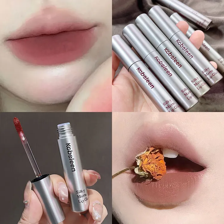 【到手2支】kobeleen小银管丝滑哑光唇釉不沾杯不易掉色口红推荐