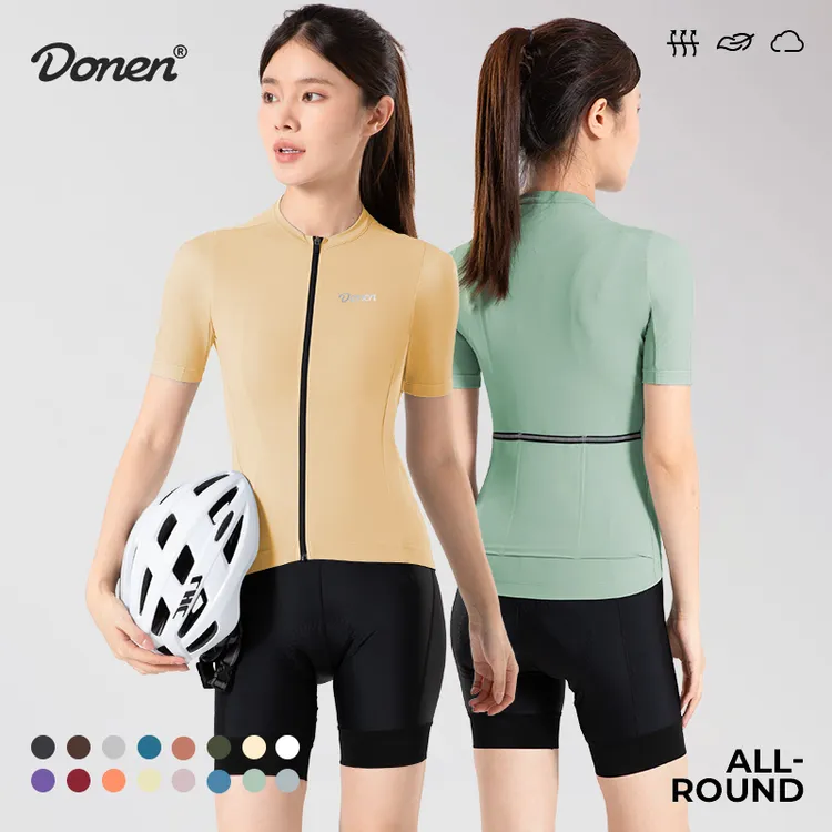 DONEN达恩专业冰丝骑行服速干进口贴身短袖上衣达恩骑行服夏季