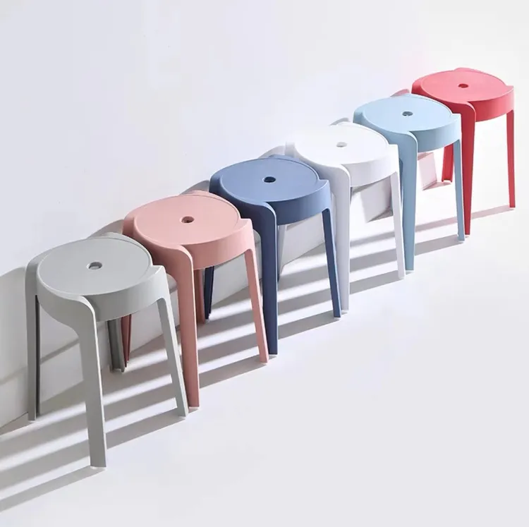 加大加厚旋风凳塑料凳子轻奢家用客厅餐厅风车板凳简约餐桌凳防滑