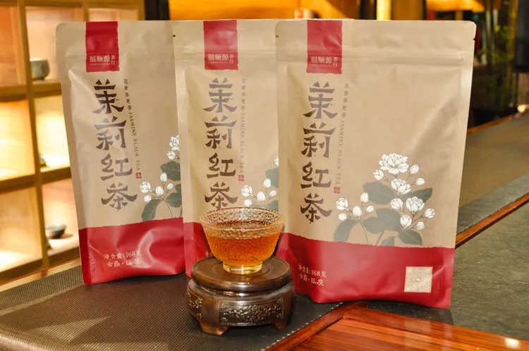 茉莉红茶168克袋装云南凤庆红茶传统工艺香气花香馥郁滋味醇厚