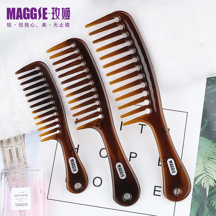 大齿宽齿梳子扁梳烫发卷发梳子长发美发木梳直发梳子女士家用便携