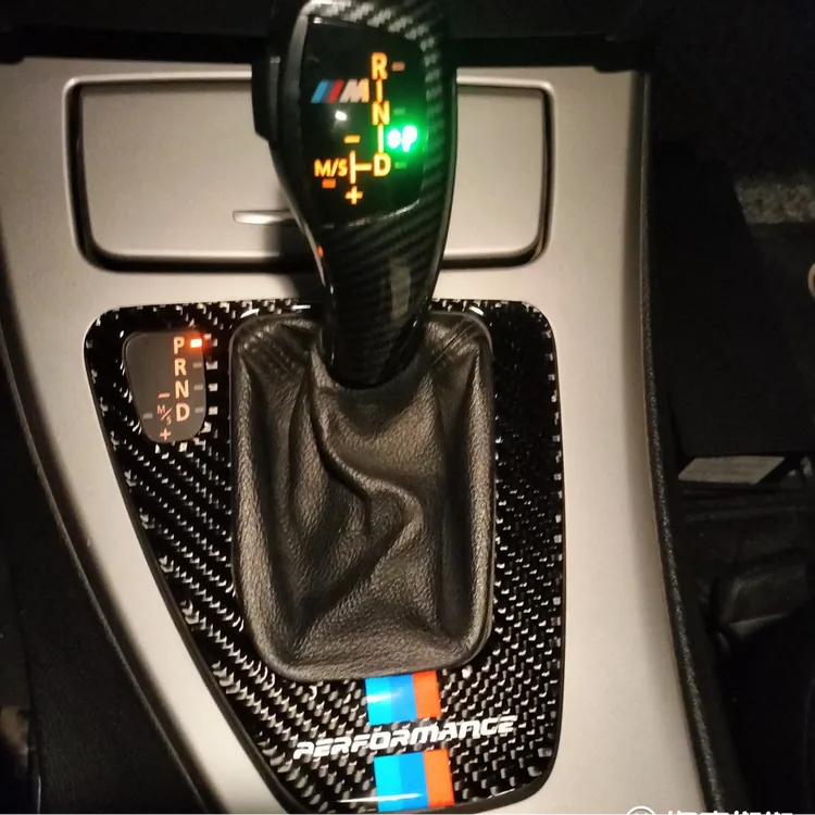 宝马3系E90 E92 E93碳纤维换挡面板排档面板装饰贴防刮美观