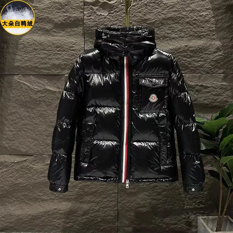 蒙口麦丝欧货潮流正品彩虹条羽绒服2025年冬季男女同款保暖外套