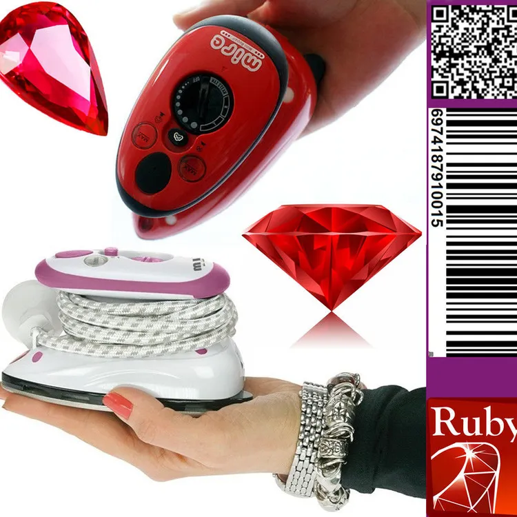 MIRE上海红宝石 新一代大功率蒸汽迷你电熨斗 家用宿舍旅行酒店