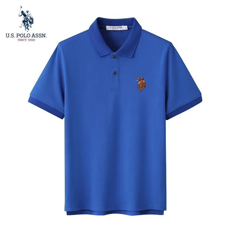 U.S. POLO ASSN.夏季新款高档OLO衫男士时尚休闲透气翻领短袖T恤
