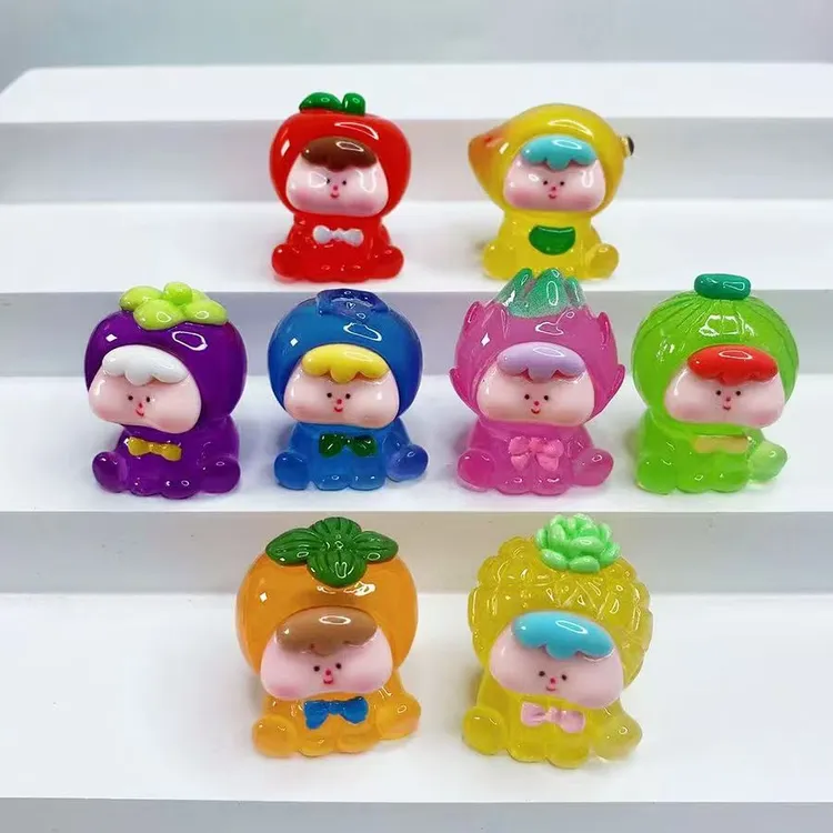 不参与玩法【四代水果崽崽】立体可爱DIY树脂摆件手工制作透色款清K