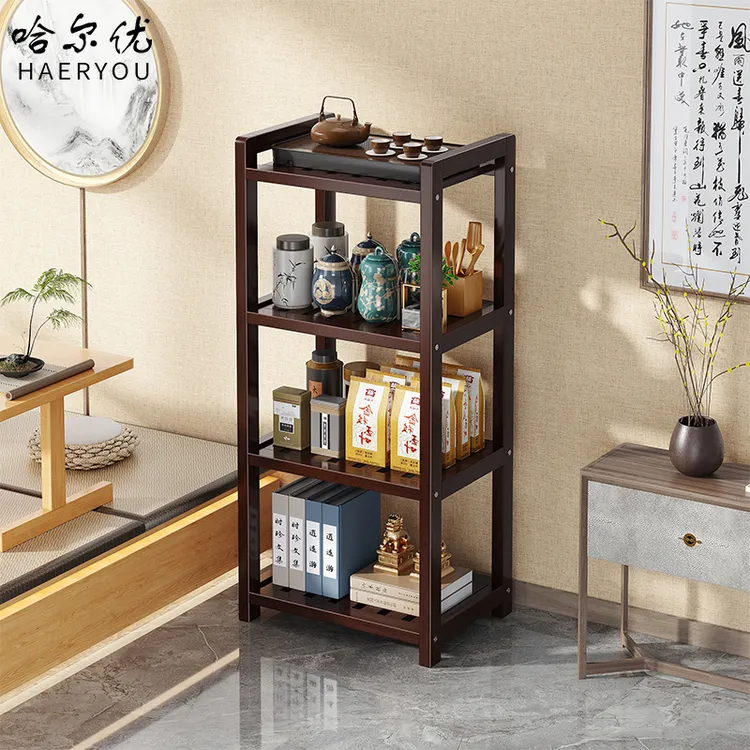 哈尔优多宝格新中式博古架家用办公室茶叶茶具置物架摆件展示架子
