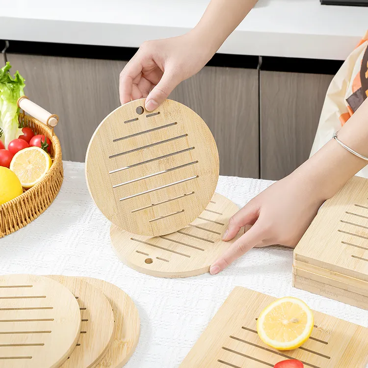 隔热垫餐桌垫锅底耐高温竹垫家用餐垫防热耐热碗垫防烫杯垫餐盘垫