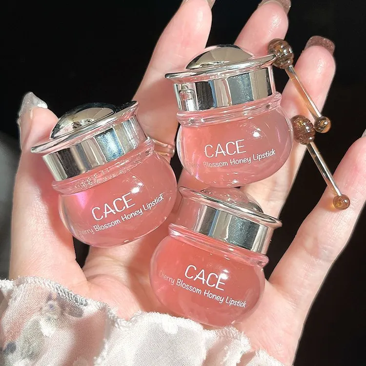 樱花蜂蜜罐装润唇膏防干裂保湿滋润补水唇膜学生党女冬季淡化唇纹