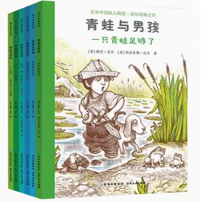 青蛙与男孩（全6册）平装图画书无字书蒲公英童书馆出品正版童书