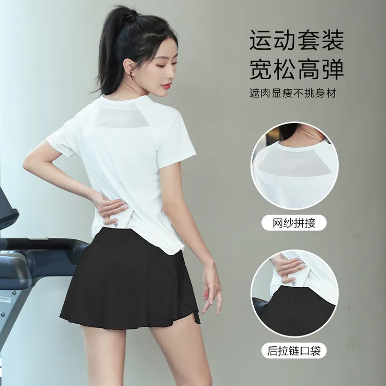夏季高颜值瑜伽服高弹显瘦速干服健身房运动跑步套装透气女士1228