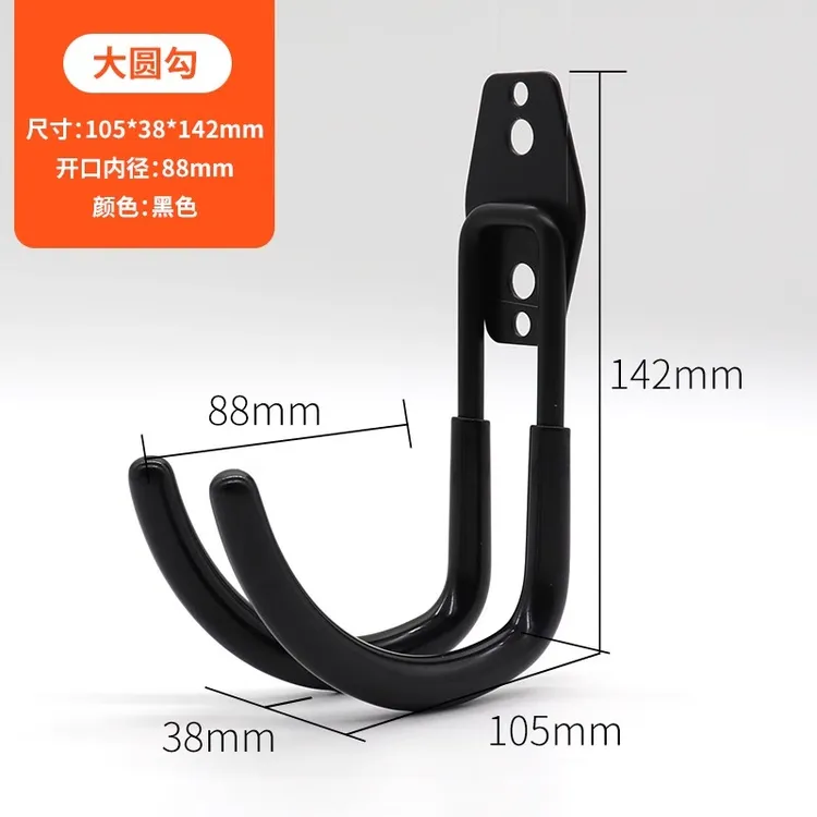 金属家用挂钩强力粘胶墙壁挂墙上水管工具收纳挂钩承重型大挂钩子