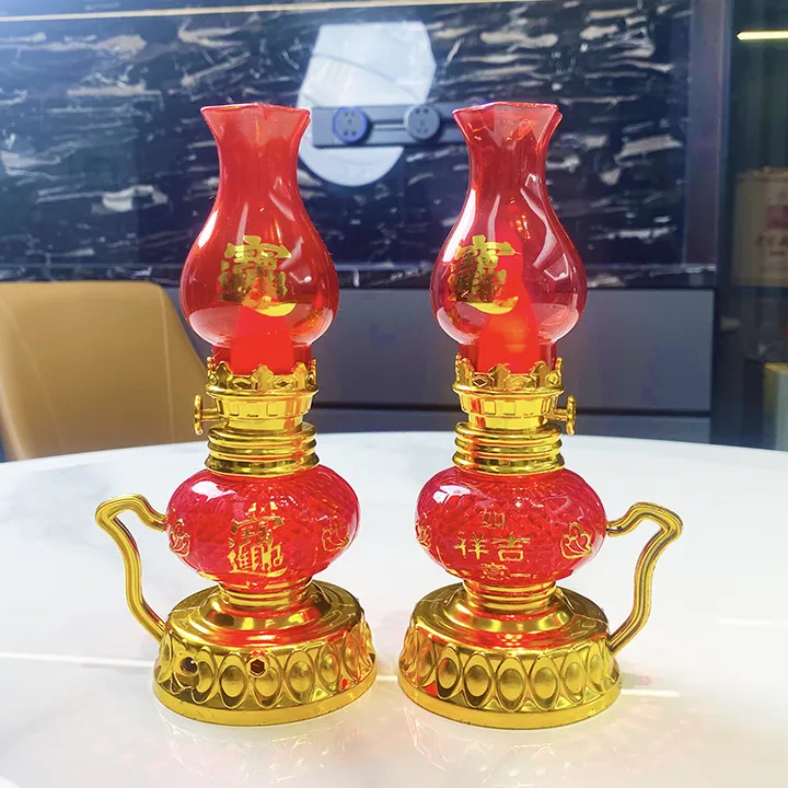 新款潮汕入伙灯进宅灯喜灯结婚灯无烟灯LED电池款电子油灯