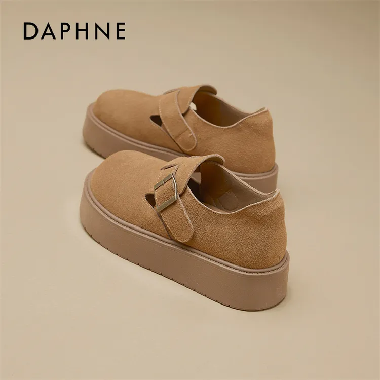 达芙妮勃肯鞋女2025新款秋季复古轻便一脚蹬孕妇鞋厚底增高单鞋子