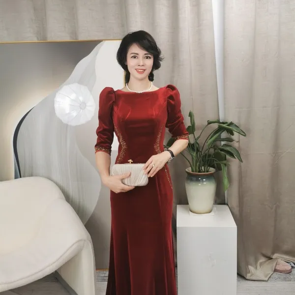 高定新款礼服宴会修身喜喜妈妈礼服2025新款爆款