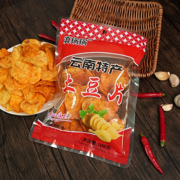 【加大包三包】云南麻辣土豆片好吃原切网红童年怀旧小零食