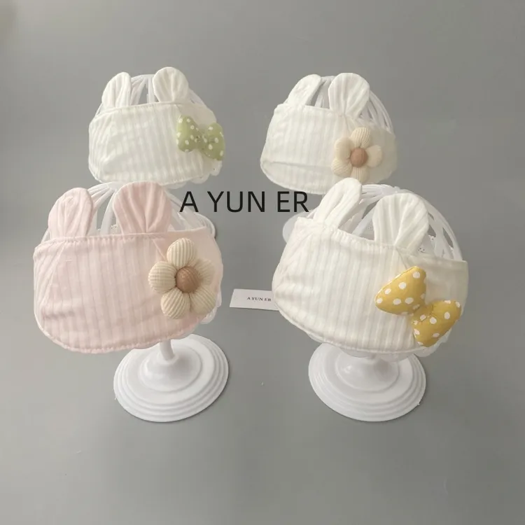 婴儿帽子夏季薄款护囟门男女宝宝新生婴幼儿护脑门空调纱布帽胎帽